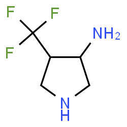 ChemSpider 2D Image | 4-(Trifluoromethyl)-3-pyrrolidinamine | C5H9F3N2