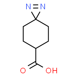 ChemSpider 2D Image | 1,2-Diazaspiro[2.5]oct-1-ene-6-carboxylic acid | C7H10N2O2