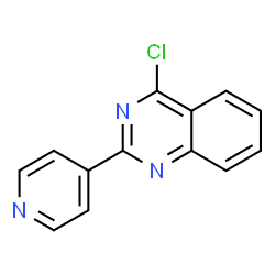 ChemSpider 2D Image | 4-Chloro-2-(4-pyridinyl)quinazoline | C13H8ClN3