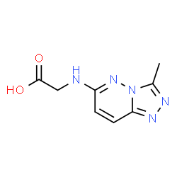 ChemSpider 2D Image | N-(3-Methyl[1,2,4]triazolo[4,3-b]pyridazin-6-yl)glycine | C8H9N5O2