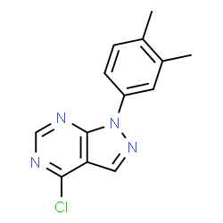 ChemSpider 2D Image | 4-Chloro-1-(3,4-dimethylphenyl)-1H-pyrazolo[3,4-d]pyrimidine | C13H11ClN4