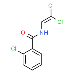 ChemSpider 2D Image | 2-Chloro-N-(2,2-dichlorovinyl)benzamide | C9H6Cl3NO