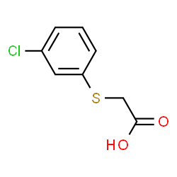 ChemSpider 2D Image | 2-(3-chlorophenylthio)acetic acid | C8H7ClO2S