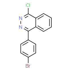 ChemSpider 2D Image | 1-(4-Bromophenyl)-4-chlorophthalazine | C14H8BrClN2