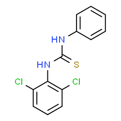 ChemSpider 2D Image | 1-(2,6-Dichlorophenyl)-3-phenylthiourea | C13H10Cl2N2S