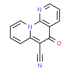 ChemSpider 2D Image | 5-Oxo-5H-pyrido[1,2-a][1,8]naphthyridine-6-carbonitrile | C13H7N3O