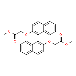 ChemSpider 2D Image | Dimethyl 2,2'-[1,1'-binaphthalene-2,2'-diylbis(oxy)]diacetate | C26H22O6