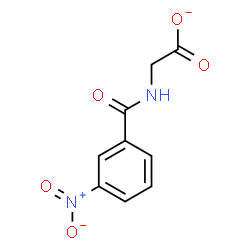 ChemSpider 2D Image | [(3-Nitrobenzoyl)amino]acetate | C9H7N2O5