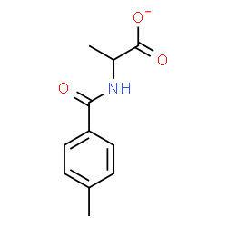 ChemSpider 2D Image | 2-[(4-Methylbenzoyl)amino]propanoate | C11H12NO3