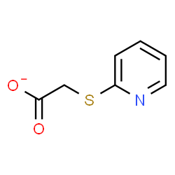 ChemSpider 2D Image | (2-Pyridinylsulfanyl)acetate | C7H6NO2S