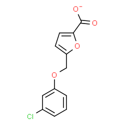 ChemSpider 2D Image | 5-[(3-Chlorophenoxy)methyl]-2-furoate | C12H8ClO4
