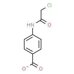 ChemSpider 2D Image | 4-[(Chloroacetyl)amino]benzoate | C9H7ClNO3