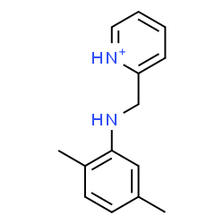 ChemSpider 2D Image | 2-{[(2,5-Dimethylphenyl)amino]methyl}pyridinium | C14H17N2