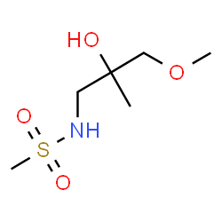 ChemSpider 2D Image | N-(2-Hydroxy-3-methoxy-2-methylpropyl)methanesulfonamide | C6H15NO4S