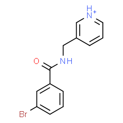 ChemSpider 2D Image | 3-{[(3-Bromobenzoyl)amino]methyl}pyridinium | C13H12BrN2O