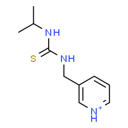 ChemSpider 2D Image | 3-{[(Isopropylcarbamothioyl)amino]methyl}pyridinium | C10H16N3S