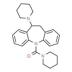 ChemSpider 2D Image | 10-(1-piperidinyl)-5-(1-piperidinylcarbonyl)-10,11-dihydro-5H-dibenzo[b,f]azepine | C25H31N3O
