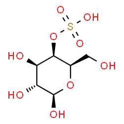 ChemSpider 2D Image | 4-O-Sulfo-beta-D-galactopyranose | C6H12O9S