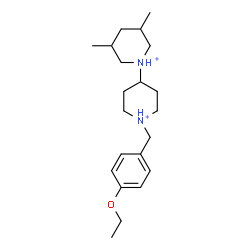 ChemSpider 2D Image | 1'-(4-Ethoxybenzyl)-3,5-dimethyl-1,4'-bipiperidinium | C21H36N2O