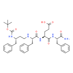 ChemSpider 2D Image | N-{(3S)-3-[(tert-butoxycarbonyl)amino]-4-phenylbutyl}-L-phenylalanyl-L-alpha-glutamyl-L-phenylalaninamide | C38H49N5O7