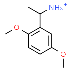 ChemSpider 2D Image | 1-(2,5-Dimethoxyphenyl)ethanaminium | C10H16NO2