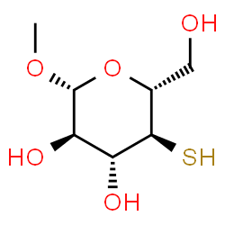 ChemSpider 2D Image | Methyl 4-thio-beta-D-glucopyranoside | C7H14O5S