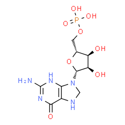 ChemSpider 2D Image | 5'-7,8-Dihydroguanylic acid | C10H16N5O8P