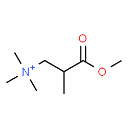 ChemSpider 2D Image | 3-Methoxy-N,N,N,2-tetramethyl-3-oxo-1-propanaminium | C8H18NO2