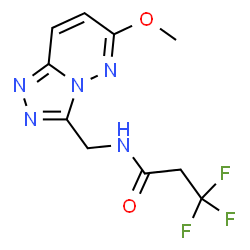 ChemSpider 2D Image | 3,3,3-Trifluoro-N-[(6-methoxy[1,2,4]triazolo[4,3-b]pyridazin-3-yl)methyl]propanamide | C10H10F3N5O2