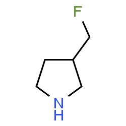 ChemSpider 2D Image | 3-(Fluoromethyl)pyrrolidine | C5H10FN