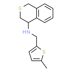 ChemSpider 2D Image | N-[(5-Methyl-2-thienyl)methyl]-3,4-dihydro-1H-isothiochromen-4-amine | C15H17NS2