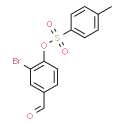 ChemSpider 2D Image | 2-Bromo-4-formylphenyl 4-methylbenzenesulfonate | C14H11BrO4S
