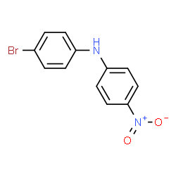 ChemSpider 2D Image | 4-Bromo-4'-nitrodiphenylamine | C12H9BrN2O2