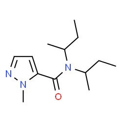 ChemSpider 2D Image | N,N-Di-sec-butyl-1-methyl-1H-pyrazole-5-carboxamide | C13H23N3O
