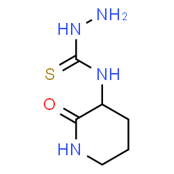 ChemSpider 2D Image | N-(2-Oxo-3-piperidinyl)hydrazinecarbothioamide | C6H12N4OS
