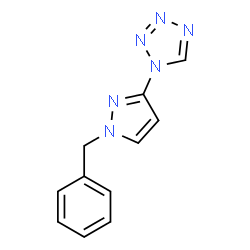 ChemSpider 2D Image | 1-(1-Benzyl-1H-pyrazol-3-yl)-1H-tetrazole | C11H10N6