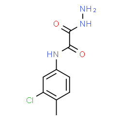 ChemSpider 2D Image | N-(3-Chloro-4-methylphenyl)-2-hydrazino-2-oxoacetamide | C9H10ClN3O2