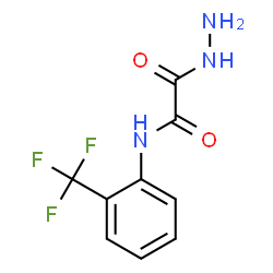 ChemSpider 2D Image | 2-Hydrazino-2-oxo-N-[2-(trifluoromethyl)phenyl]acetamide | C9H8F3N3O2