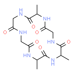 ChemSpider 2D Image | Cyclo(alanylalanylglycylalanylglycylglycyl) | C15H24N6O6
