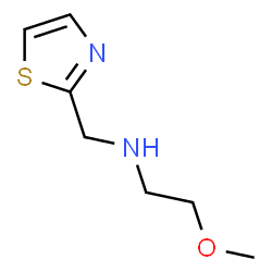 ChemSpider 2D Image | (2-Methoxy-ethyl)-thiazol-2-ylmethyl-amine | C7H12N2OS