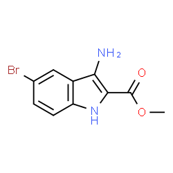 ChemSpider 2D Image | Methyl 3-amino-5-bromo-1H-indole-2-carboxylate | C10H9BrN2O2