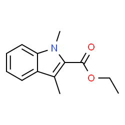 ChemSpider 2D Image | Ethyl 1,3-dimethyl-1H-indole-2-carboxylate | C13H15NO2