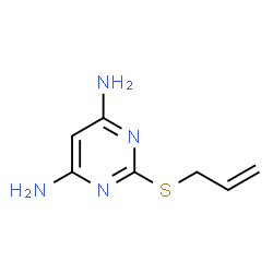 ChemSpider 2D Image | 2-(Allylsulfanyl)-4,6-pyrimidinediamine | C7H10N4S