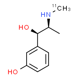 ChemSpider 2D Image | 3-{(1R,2S)-1-Hydroxy-2-[(~11~C)methylamino]propyl}phenol | C911CH15NO2