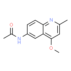 ChemSpider 2D Image | N-(4-Methoxy-2-methyl-6-quinolinyl)acetamide | C13H14N2O2