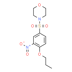 ChemSpider 2D Image | 4-[(3-Nitro-4-propoxyphenyl)sulfonyl]morpholine | C13H18N2O6S