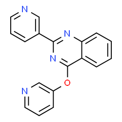 ChemSpider 2D Image | 2-(3-Pyridinyl)-4-(3-pyridinyloxy)quinazoline | C18H12N4O