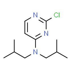 ChemSpider 2D Image | 2-Chloro-N,N-diisobutyl-4-pyrimidinamine | C12H20ClN3