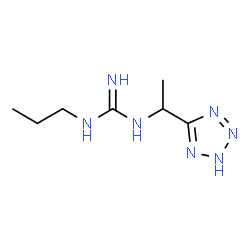 ChemSpider 2D Image | 1-Propyl-3-[1-(2H-tetrazol-5-yl)ethyl]guanidine | C7H15N7