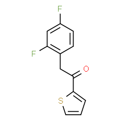 ChemSpider 2D Image | 2-(2,4-Difluorophenyl)-1-(2-thienyl)ethanone | C12H8F2OS